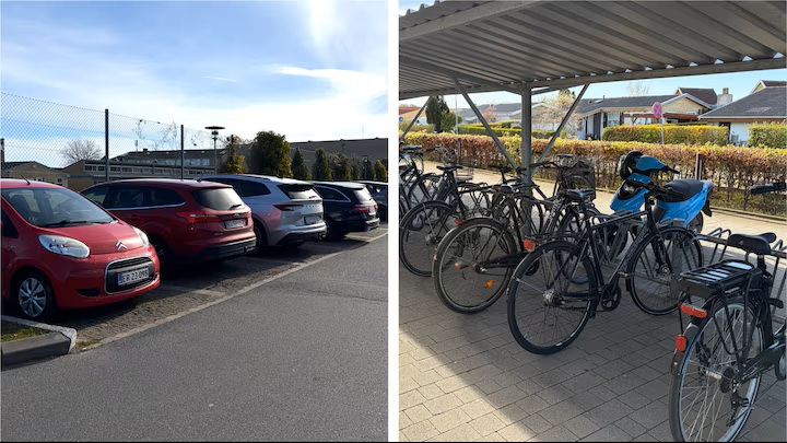 Elever dropper cyklen: Lukas har tre kilometer til gymnasiet og bliver kørt af forældre